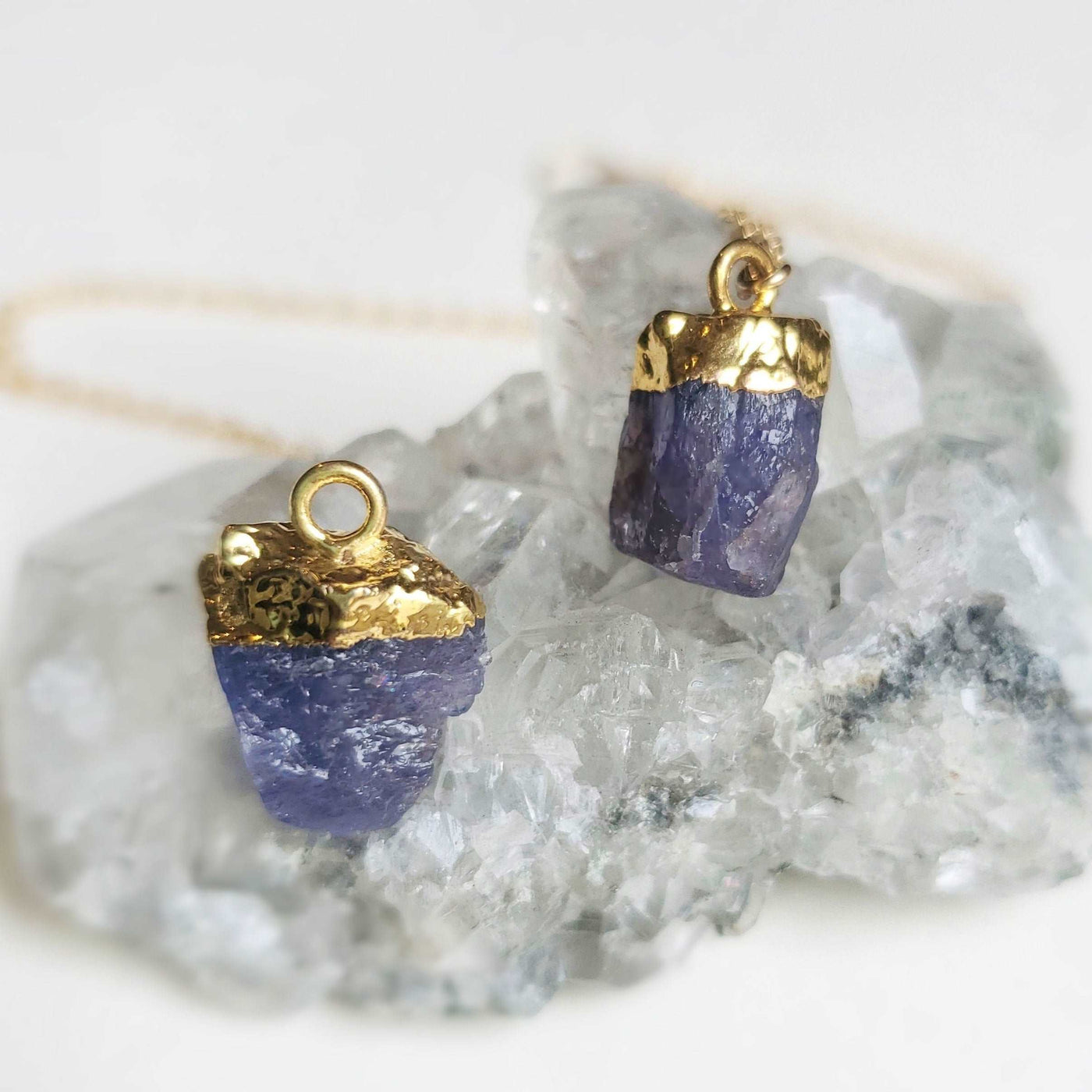 Last Call: Raw Nugget Tanzanite Necklace