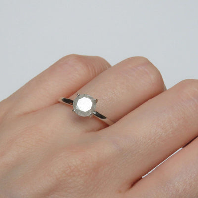 Last Call: Solitaire White Diamond Ring