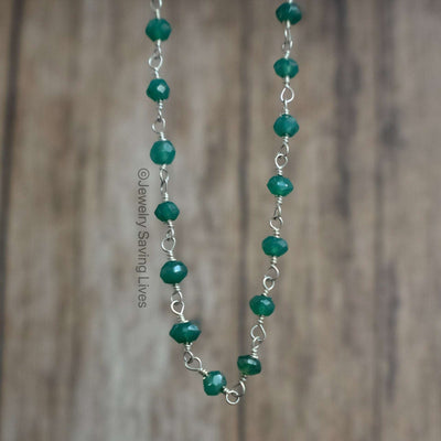 Emerald Beaded Necklace