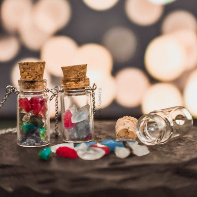 Custom - Birthstone Bottle Necklace