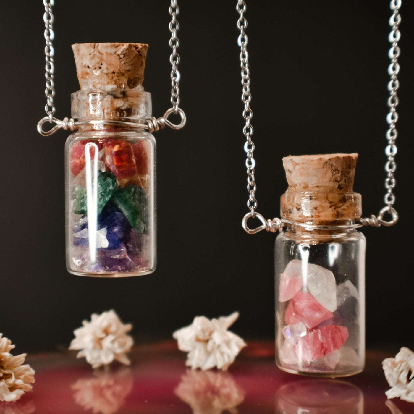 Custom - Birthstone Bottle Necklace