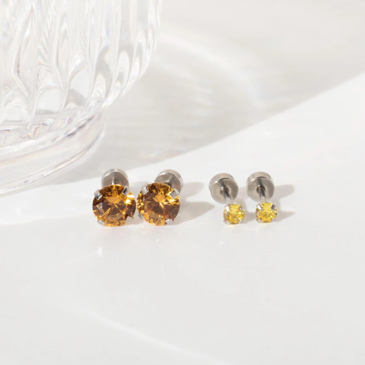 Citrine Stud Earrings