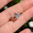 Moissanite 3 Stone Cluster Ring