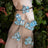 Aquamarine 3 Stone Cluster Ring