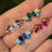 The Elia - Custom Gemstone Small Cluster Studs