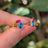 The Elia - Pansexual Flag Small Cluster Studs