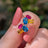 The Elia - Pansexual Flag Small Cluster Studs