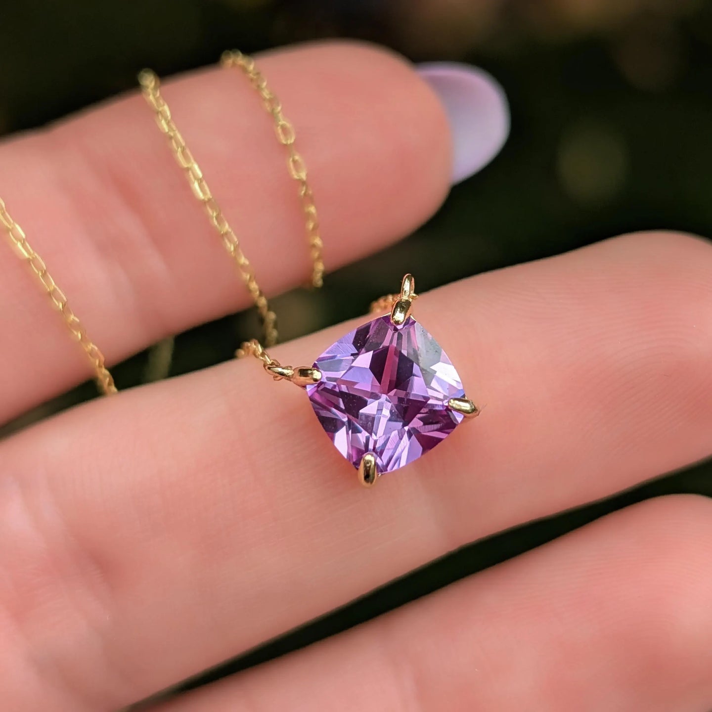 The Ashlynn - Brilliant Alexandrite Necklace