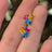 The Elia - Pansexual Flag Small Cluster Studs