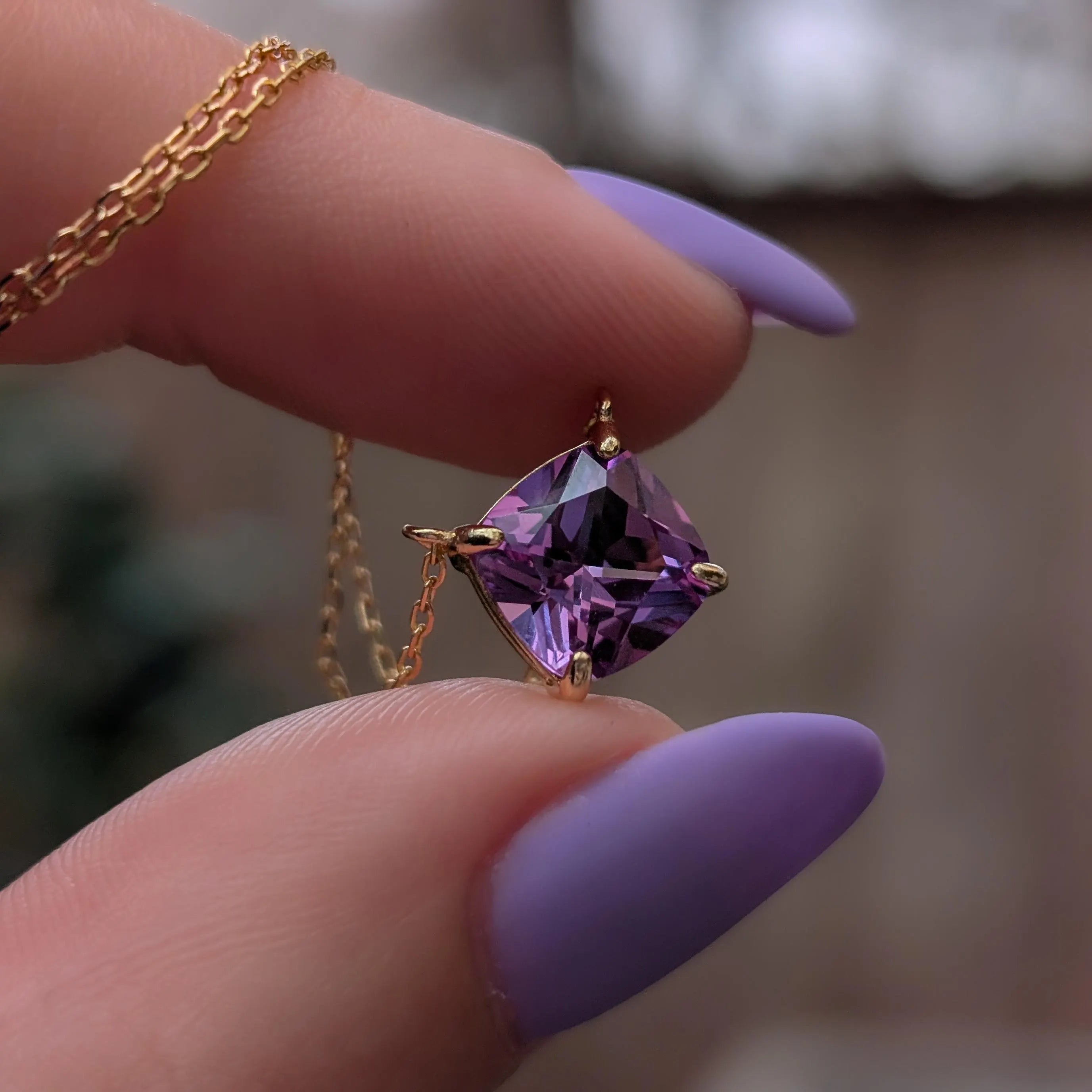 The Ashlynn - Brilliant Alexandrite Necklace