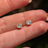 Moissanite Bezel Stud Earrings