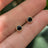 Onyx Bezel Stud Earrings