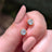 Moissanite Bezel Stud Earrings