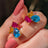 The Tulia - Pansexual Flag Cluster Studs