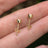Moissanite Bezel Stud Earrings