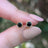 Onyx Bezel Stud Earrings