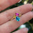 The Tulia - Pansexual 3 Stone Ring
