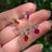 The Tulia - Lesbian Flag Cluster Studs