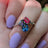 The Tulia - Bisexual 3 Stone Ring