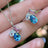 The Tulia - Trans Flag 3 stone Necklace