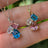 The Tulia - Trans Flag 3 stone Necklace