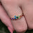 9 Stone Pride Cluster Band