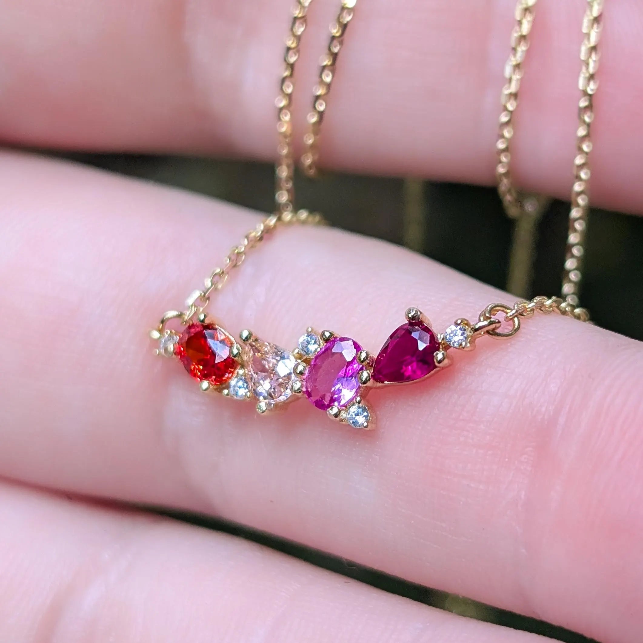 The Legacy Necklace- Lesbian Flag