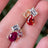 The Tulia - Lesbian Flag Cluster Studs