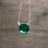 The Ashlynn - Lab Emerald Necklace