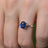 Large Oval Sapphire Ring Rings Handmade Handcrafted