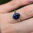 Large Oval Sapphire Ring Rings Handmade Handcrafted