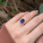 Large Oval Sapphire Ring Rings Handmade Handcrafted