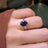 Large Oval Sapphire Ring Rings Handmade Handcrafted