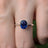 Large Oval Sapphire Ring Rings Handmade Handcrafted