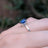 Large Oval Sapphire Ring Rings Handmade Handcrafted