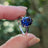 Large Oval Sapphire Ring Rings Handmade Handcrafted