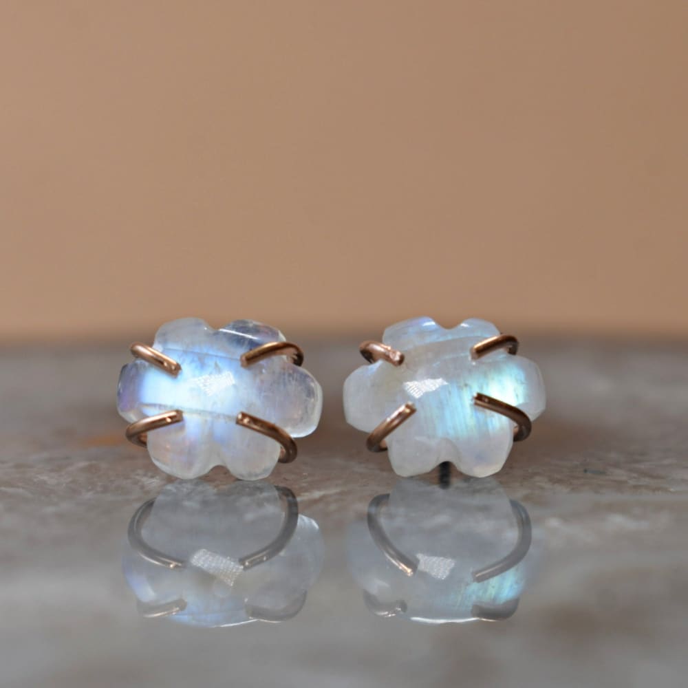 Last Call: Cloud Gemstone Stud Earrings Earrings Handmade Handcrafted