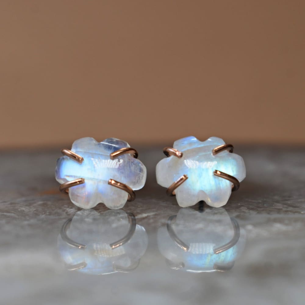 Last Call: Cloud Gemstone Stud Earrings Earrings Handmade Handcrafted