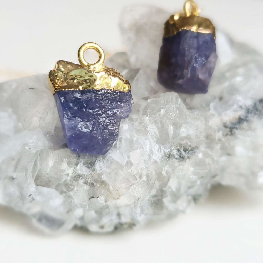 Last Call: Raw Nugget Tanzanite Necklace Necklaces Handmade Handcrafted