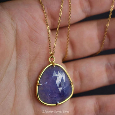 Last Call: Statement Tanzanite Necklace Necklaces Handmade Handcrafted