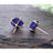 Last Call: The Colette - Natural Sapphire Stud Earrings Earrings Handmade Handcrafted