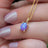 Lavender Dreams Opal Oval Necklace