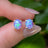 Lavender Dreams Opal Stud Earrings