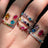 The Legacy Ring - Lesbian Pride Flag Rings Handmade Handcrafted