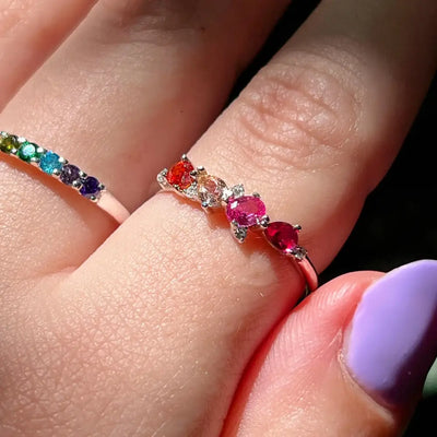 Legacy Ring - Lesbian Pride Flag Rings Handmade Handcrafted
