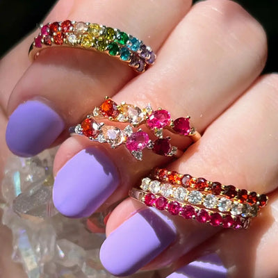 Legacy Ring - Lesbian Pride Flag Rings Handmade Handcrafted