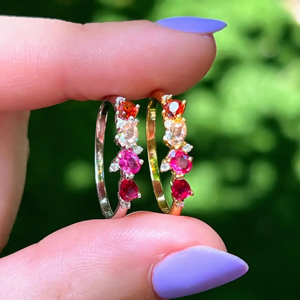 The Legacy Ring - Lesbian Pride Flag Rings Handmade Handcrafted