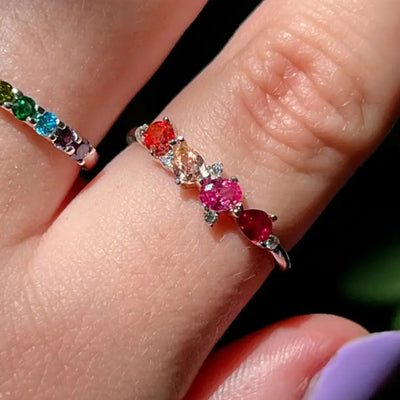 Legacy Ring - Lesbian Pride Flag Rings Handmade Handcrafted