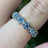 London Blue Topaz Round Half Eternity Band Rings Handmade Handcrafted