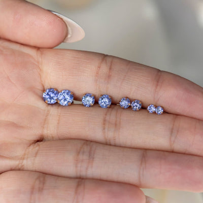 LS Tanzanite Stud Earrings Earrings Handmade Handcrafted